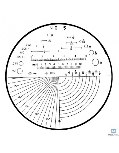 LUPA DE MED. ÁNGULO/RADIO/AGUJERO/LARGOR